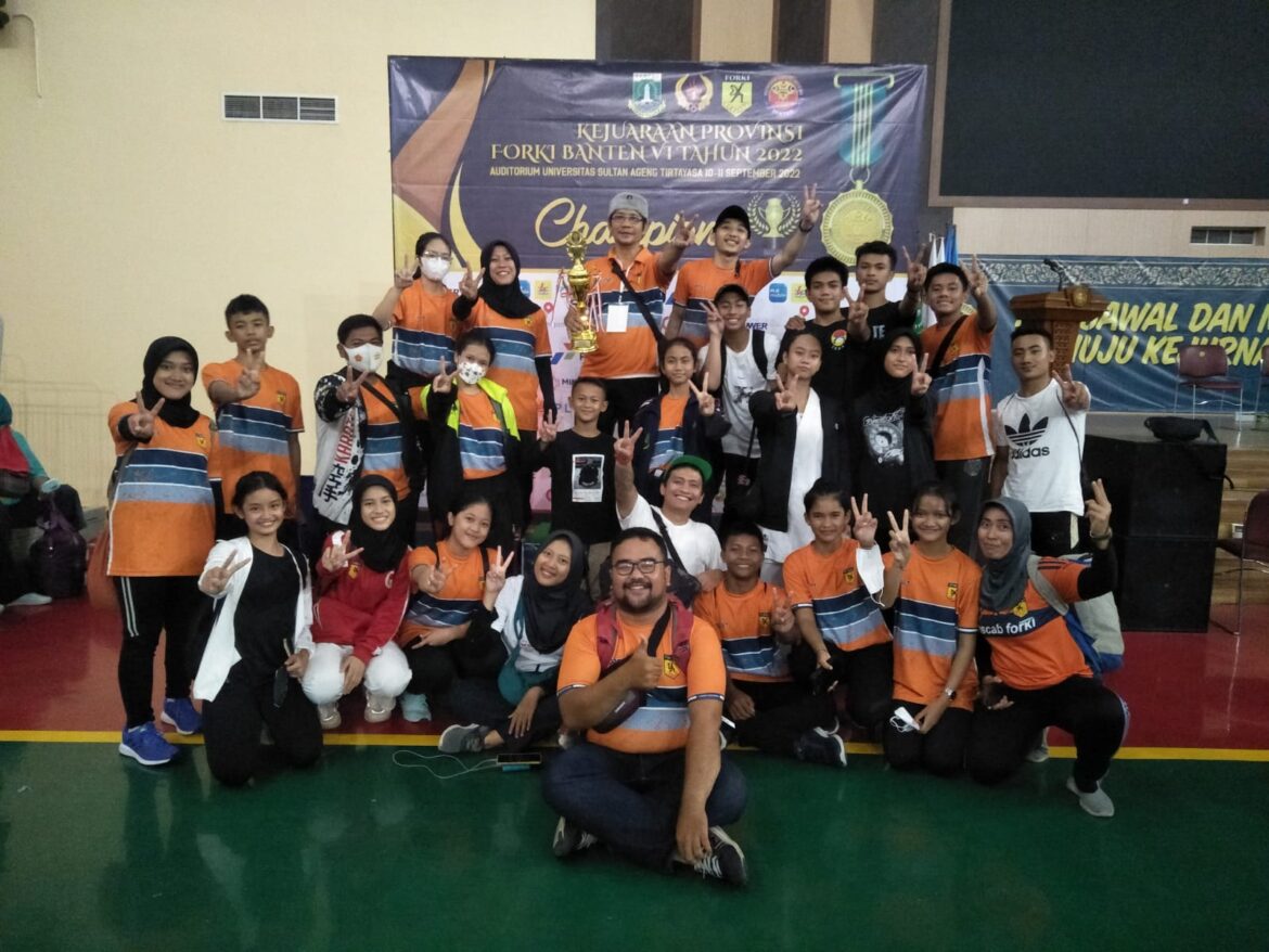FORKI Kota Cilegon Juara Umum Ke-2 Dalam Kejuaraan FORKI Provinsi Banten VI