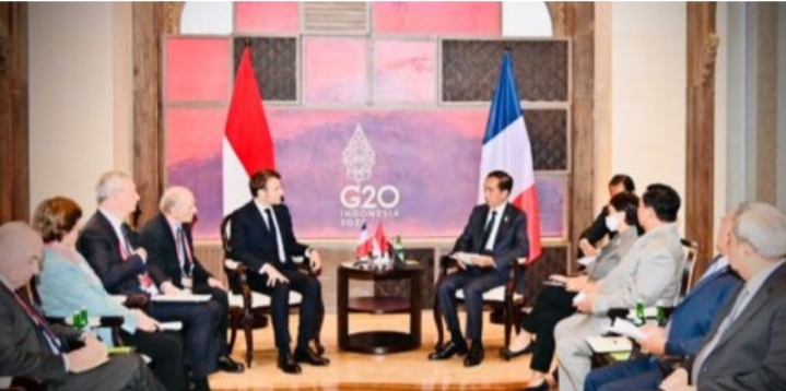 Presiden RI Lakukan Pertemuan Bilateral dengan Presiden Prancis