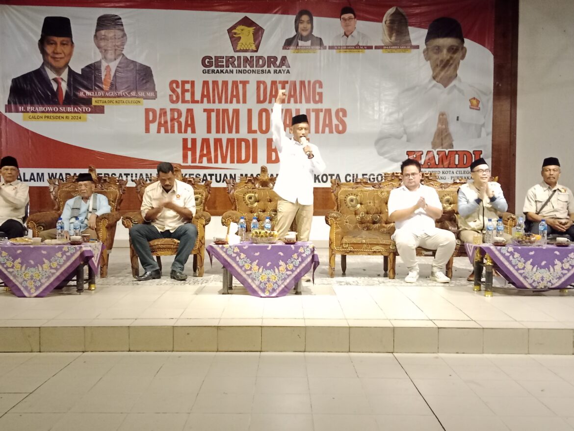 Ratusan Para Tim Loyalitas Hamdi Bae Bentuk Satu Komando Kemenangan Partai Gerindra