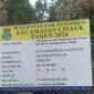 Foto: papan proyek yang terpasang pekerjaan Kecamatan Cisauk, pemeliharaan jalan kampung dukuh, Desa Dangdang