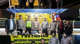 Foto: pos pantau antisipasi tawuran Polres Metro Kota Tangerang 