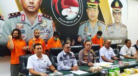 Konferensi pers kasus narkoba, Polda Metro Jaya.(ist)