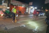 Tempat kejadian mahasiswi unpam kecelakaan. (ist)