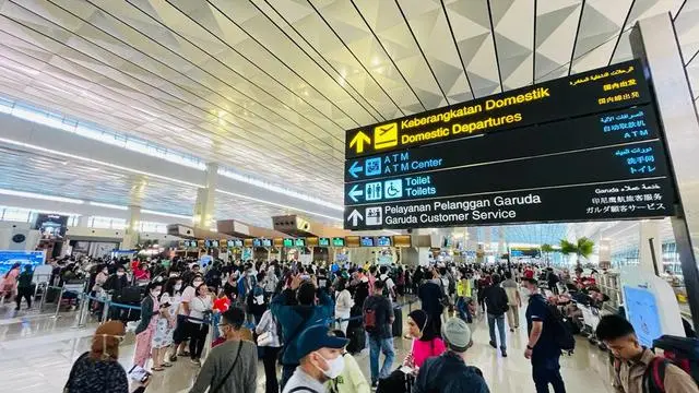 Puncak arus balik 2024 Bandara Soetta.(ist)
