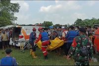 Proses Evakuasi Mayat Didanau Gawir Legok, (ist)