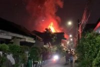 Kebakaran rumah potong ayam karawaci.(ist)