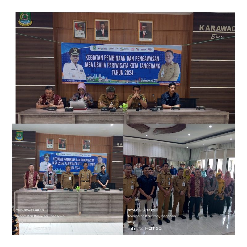 Foto tangerangnews: Editing foto Camat Karawaci, DISBUDPAR dan mitra usaha 