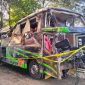 Bus kecelakaan rombongan pelajar di Subang.(ist)