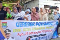 Kegiatan grebek posyandu Desa Kohod.(ist)