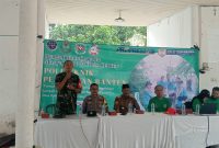 Politeknik Pelayaran Banten dan Pemerintah Desa Kohod adakan penyuluhan tentang sampah.(ist)