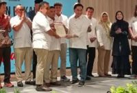 Faldo Maldini dan Fadlin Akbar resmi maju sebagai calon Wali Kota dan Wakil Wali Kota Tangerang.(ist)