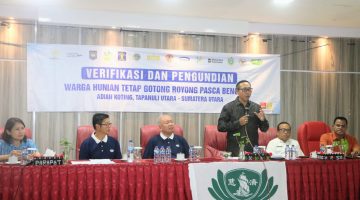 Bupati Taput Pimpin Verifikasi dan Pengundian 70 Unit Hunian Tetap ‘Kampung Parsaoran Nauli’ Adiankoting