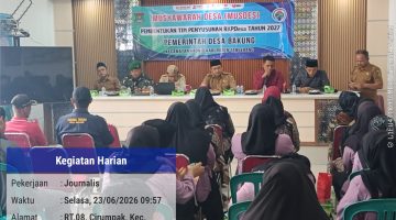 Pemerintah Desa Bakung Gelar Musyawarah Desa Pembentukan Tim Penyusun RKPDes Tahun 2027