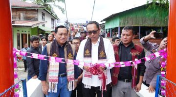 Bupati Taput Apresiasi Pembangunan Jembatan Asa SCTV di Parbaju Toruan, Pemkab Siap Kawal Perawatan